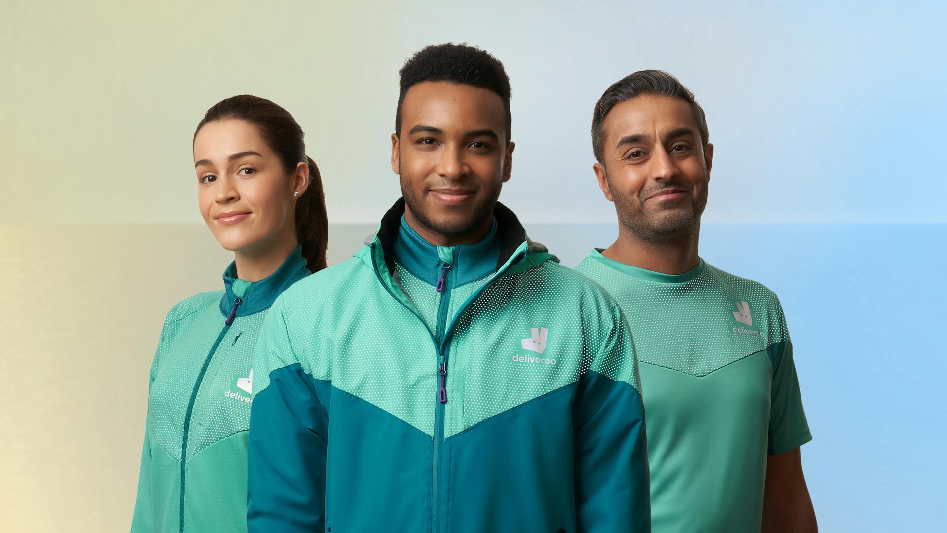 An image of Deliveroo riders